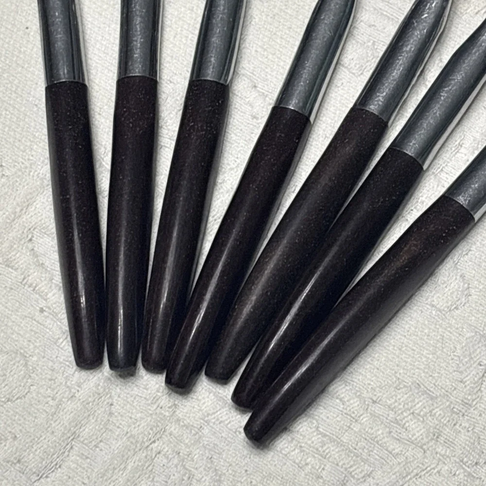 7 Oneida Napa Valley Northland Japan Wood Handle Mid Century Salad Forks 6 5/8